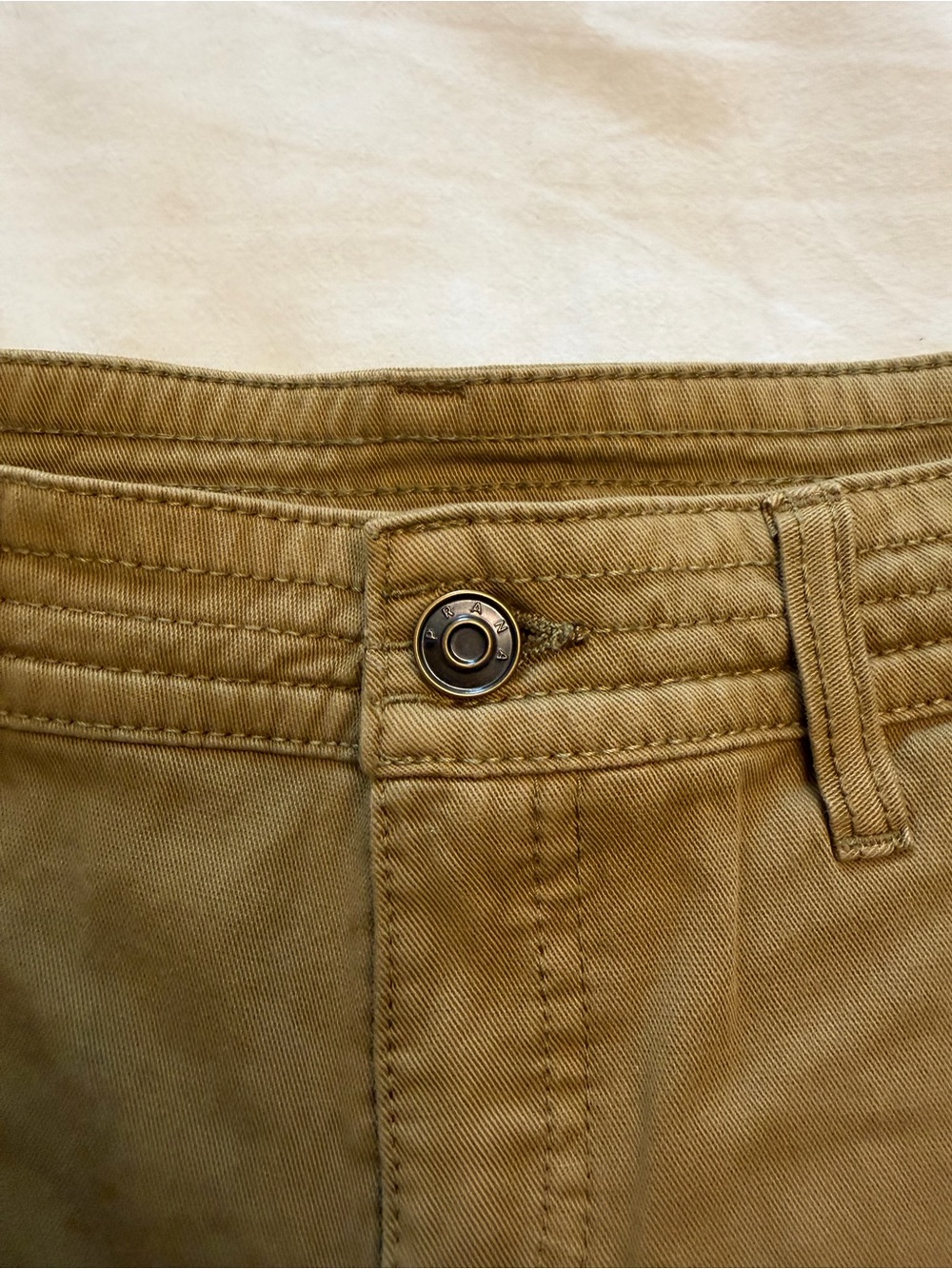 Prana Women’s Olive Green Casual Cotton Shorts - Picture 2 of 5
